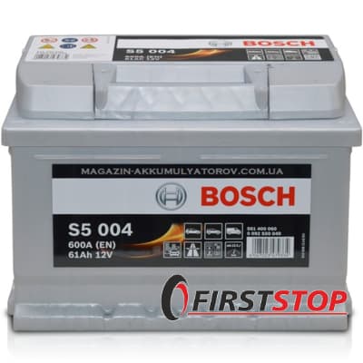 BOSCH S5 004 61Ah 600A 12V R (175x175x242)