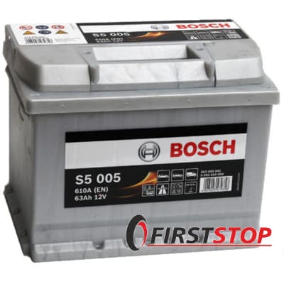 BOSCH S5 005 63Ah 610A 12V R (175x190x242)