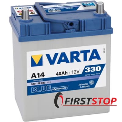 VARTA (A14) BLUE dynamic 40Ah 14A 12V R азия (127x227x187)