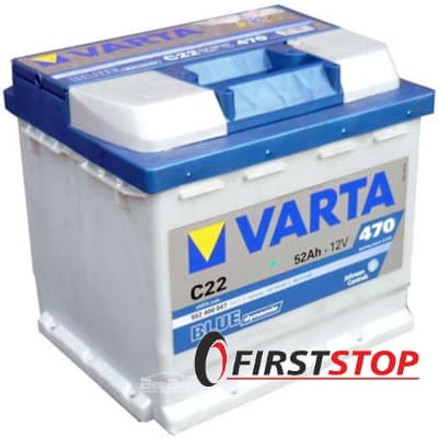 VARTA (C22) BLUE dynamic 52Ah 470A 12V R (175x190x207)