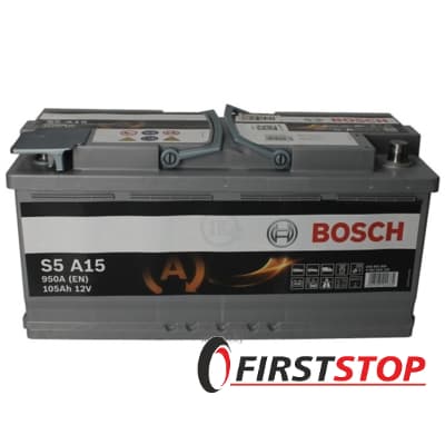 BOSCH S5 A15 105Ah 950A 12V R AGM (175x190x393)