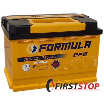 Formula EFB 78Ah 750A 12V R (175x190x278)