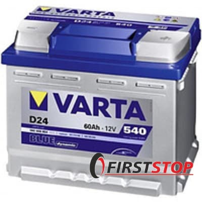 VARTA (D43) BLUE dynamic 60Ah 540A 12V L (175x190x242)