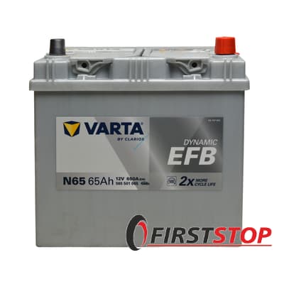 VARTA Dynamic EFB (N65) 65Ah 650A 12V R азия (173x225x232)